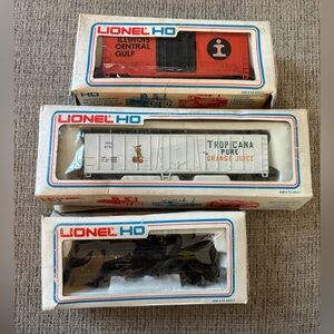 Lionel Train O Gauge Lot Of 3 Cars